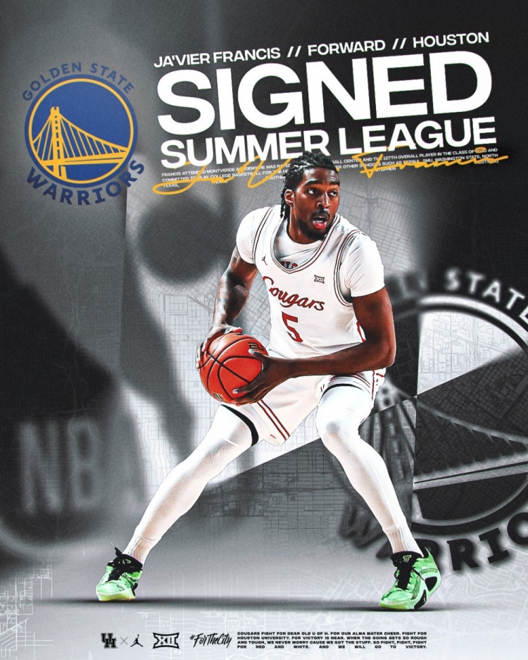 队记：勇士和前锋贾维尔-弗朗西斯签下Exhibit 10训练营合同