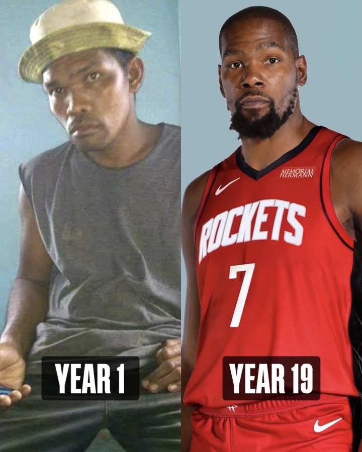 有点小帅！杜兰特菜鸟赛季&19赛季对比 头戴草帽身穿无袖气质突出