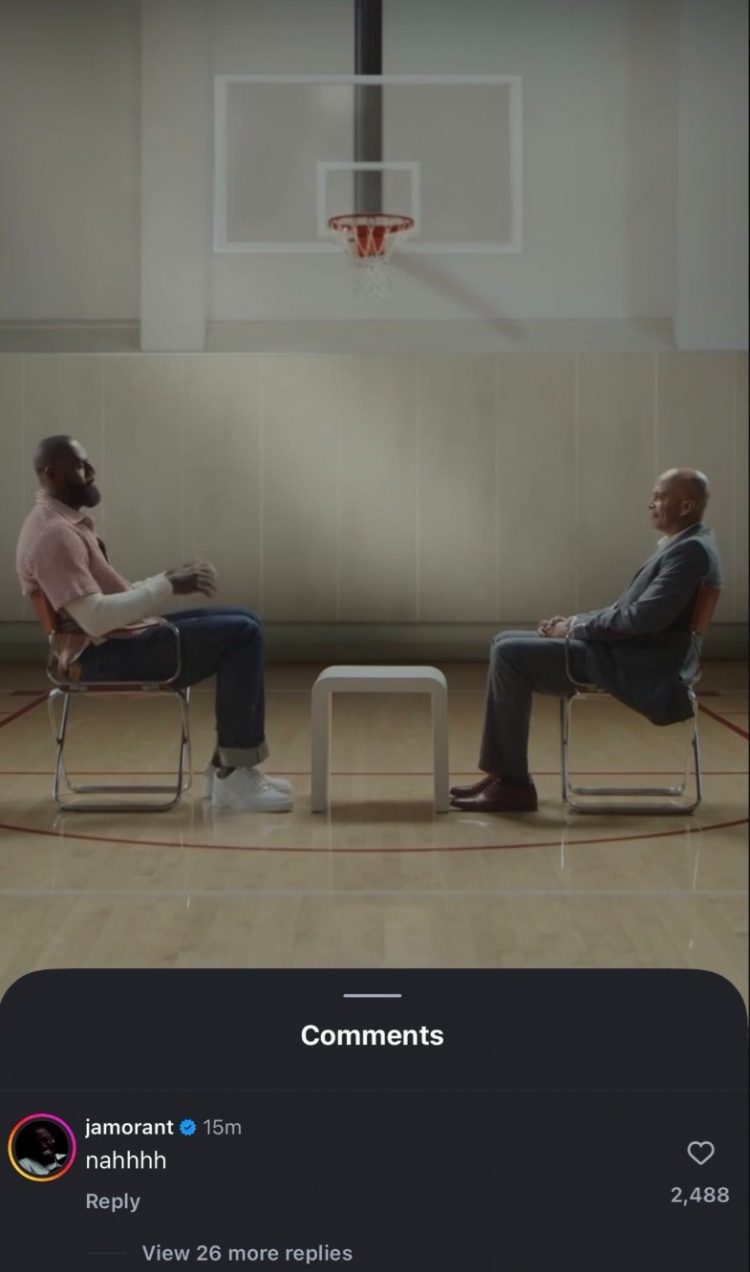 詹姆斯宣布明天要宣布重要决定？莫兰特现身评论区：不